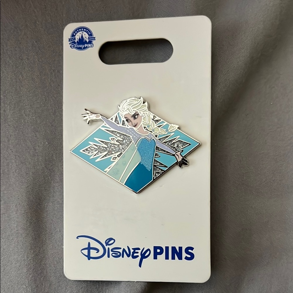 Disney Frozen Elsa Pin with Blue and Silver